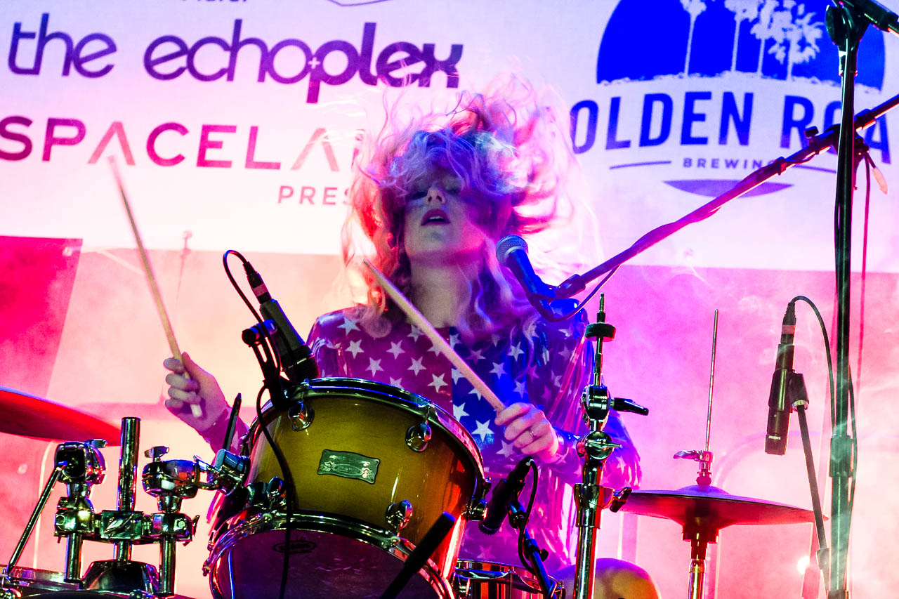 Deap Vally Echo Park Rising Stage Costumes by Michelle Rose Photo by Buzzbands LA